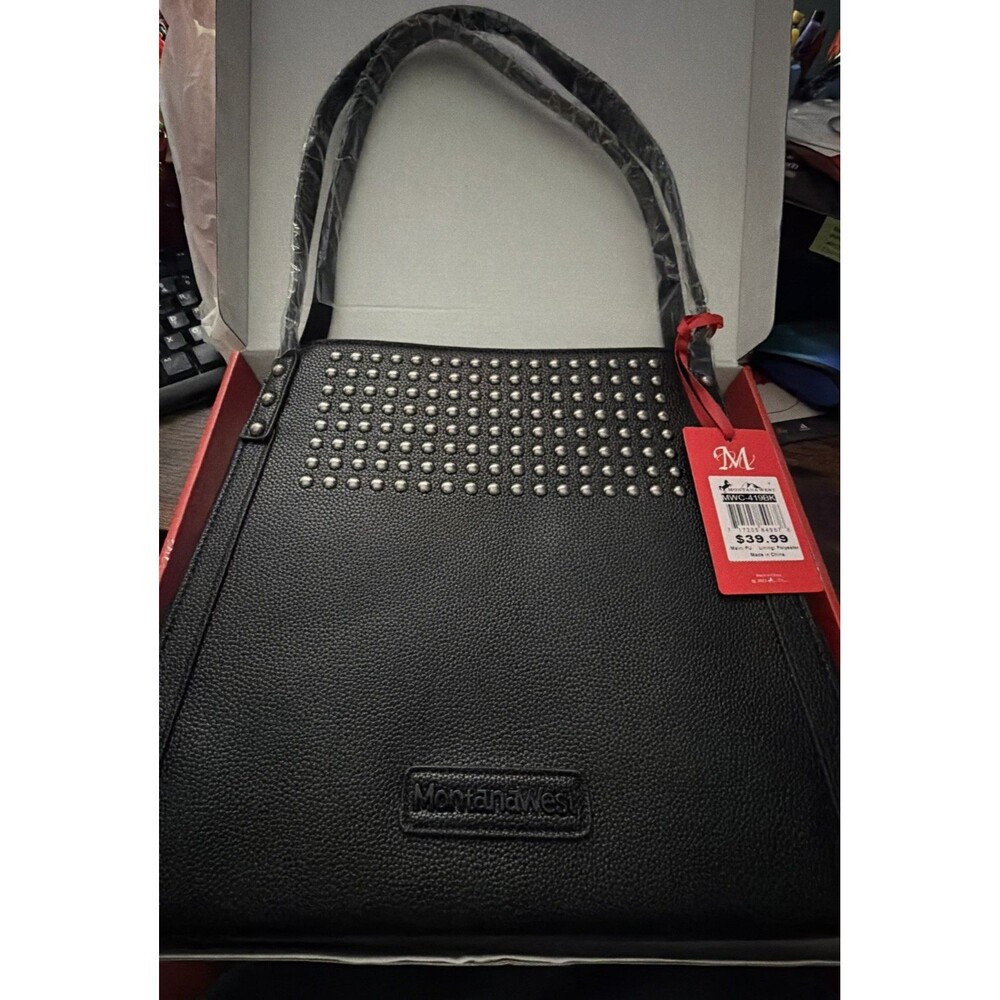 Montana West Bucket Purse - Black
